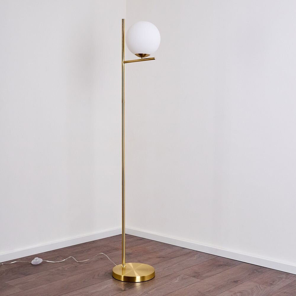 Hogatza staande lamp goud