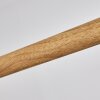 Manose Hanglamp Hout donker, Zwart, 4-lichts