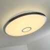 Alar Plafondlamp LED Chroom, Wit, 1-licht, Afstandsbediening