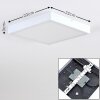 Broglen Plafondlamp LED Wit, 1-licht