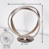 Woyens Tafellamp LED Nikkel mat, 1-licht