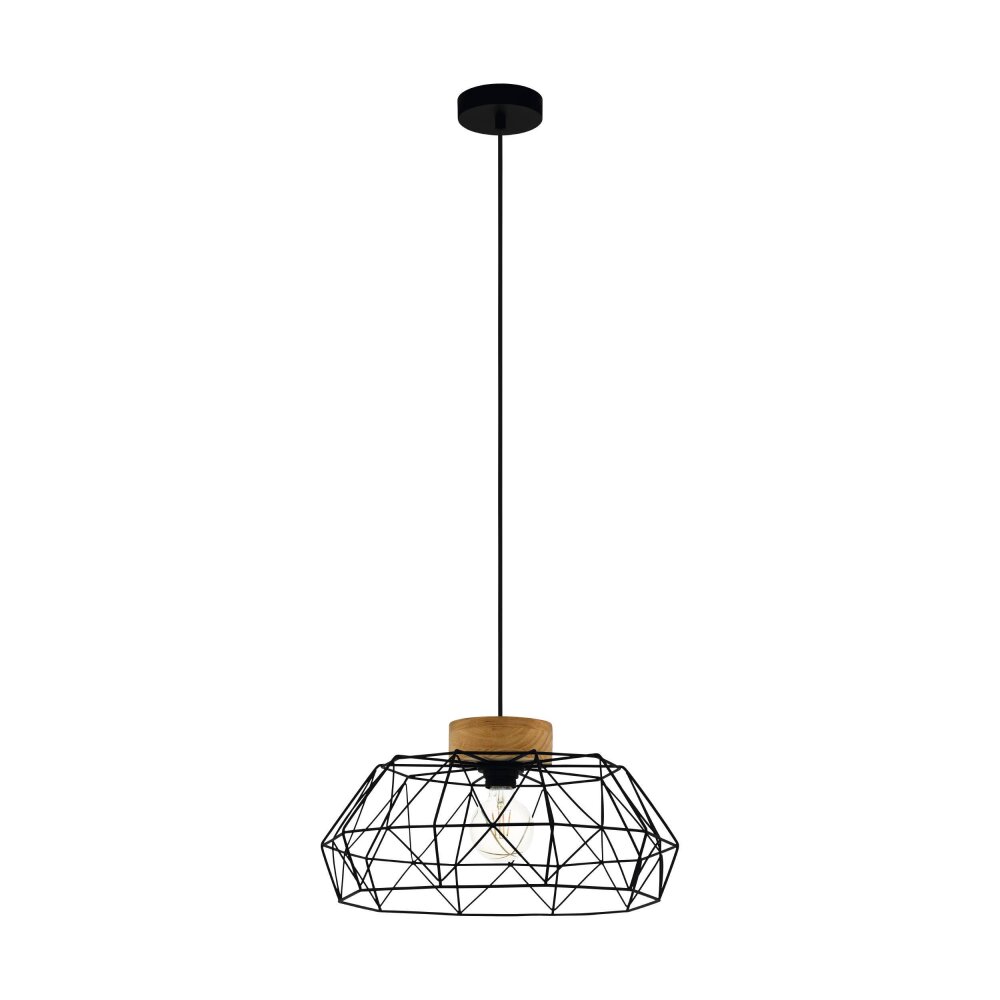 Eglo PADSTOW Hanger Bruin, Zwart, 1-licht main product photo