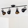 Tina Plafondlamp Zwart, 4-lichts