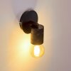 Ajaccio Muurlamp Zwart, 1-licht