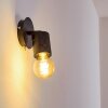 Ajaccio Muurlamp Zwart, 1-licht