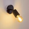 Ajaccio Muurlamp Zwart, 1-licht