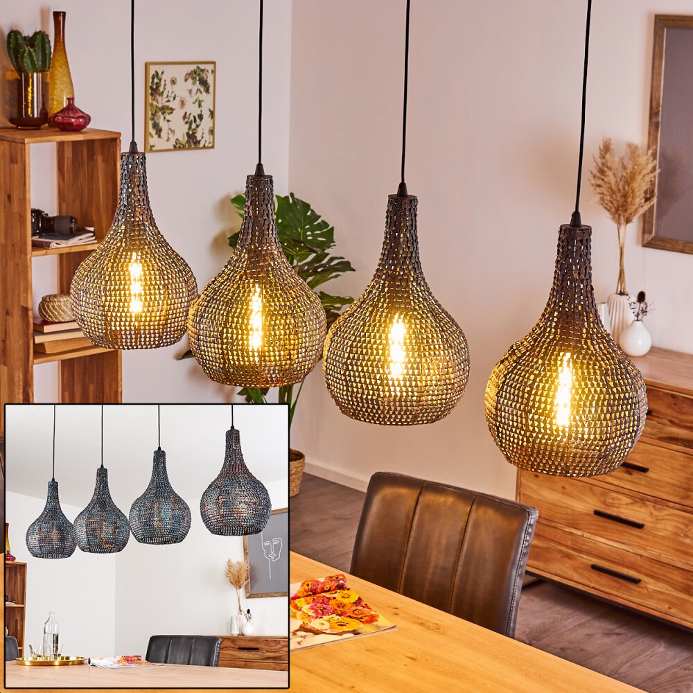 Seda Hanger Zwart, 4-lichts main product photo