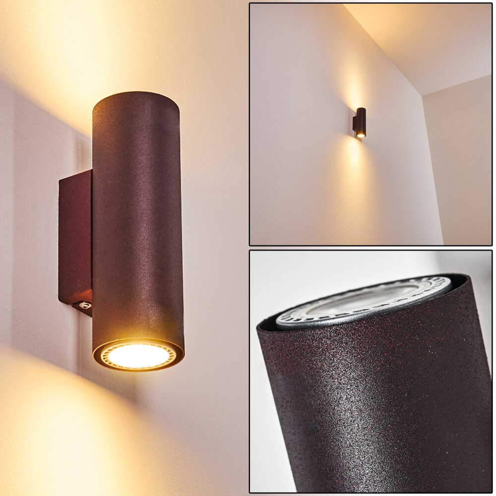 Zuoz Muurlamp Roest, 2-lichts main product photo
