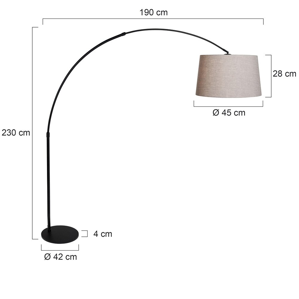 Steinhauer STRESA Staande lamp Zwart, 1-licht