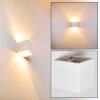 Mazara Muurlamp Wit, 1-licht