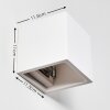 Mazara Muurlamp Wit, 1-licht
