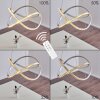 Saginaw Hanger LED Nikkel mat, 1-licht, Afstandsbediening, Kleurwisselaar