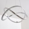 Saginaw Hanger LED Nikkel mat, 1-licht, Afstandsbediening, Kleurwisselaar