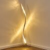 Saginaw Staande lamp LED Nikkel mat, 1-licht, Afstandsbediening, Kleurwisselaar