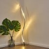 Saginaw Staande lamp LED Nikkel mat, 1-licht, Afstandsbediening, Kleurwisselaar