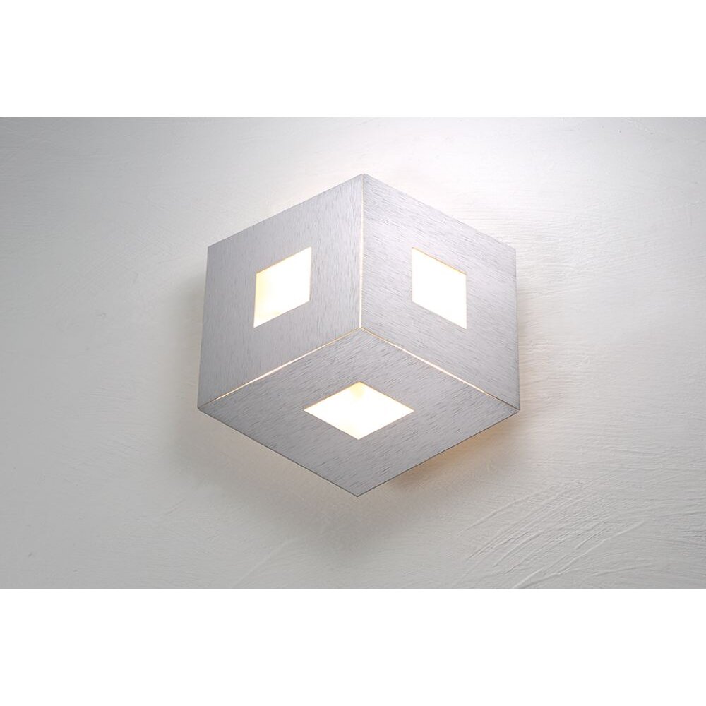 Bopp-Leuchten BOX COMFORT Muurlamp LED Zilver, 3-lichts main product photo