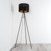 Bathinda Staande lamp Zwart, 1-licht