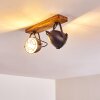 Malix Plafondlamp Bruin, Zwart, 2-lichts