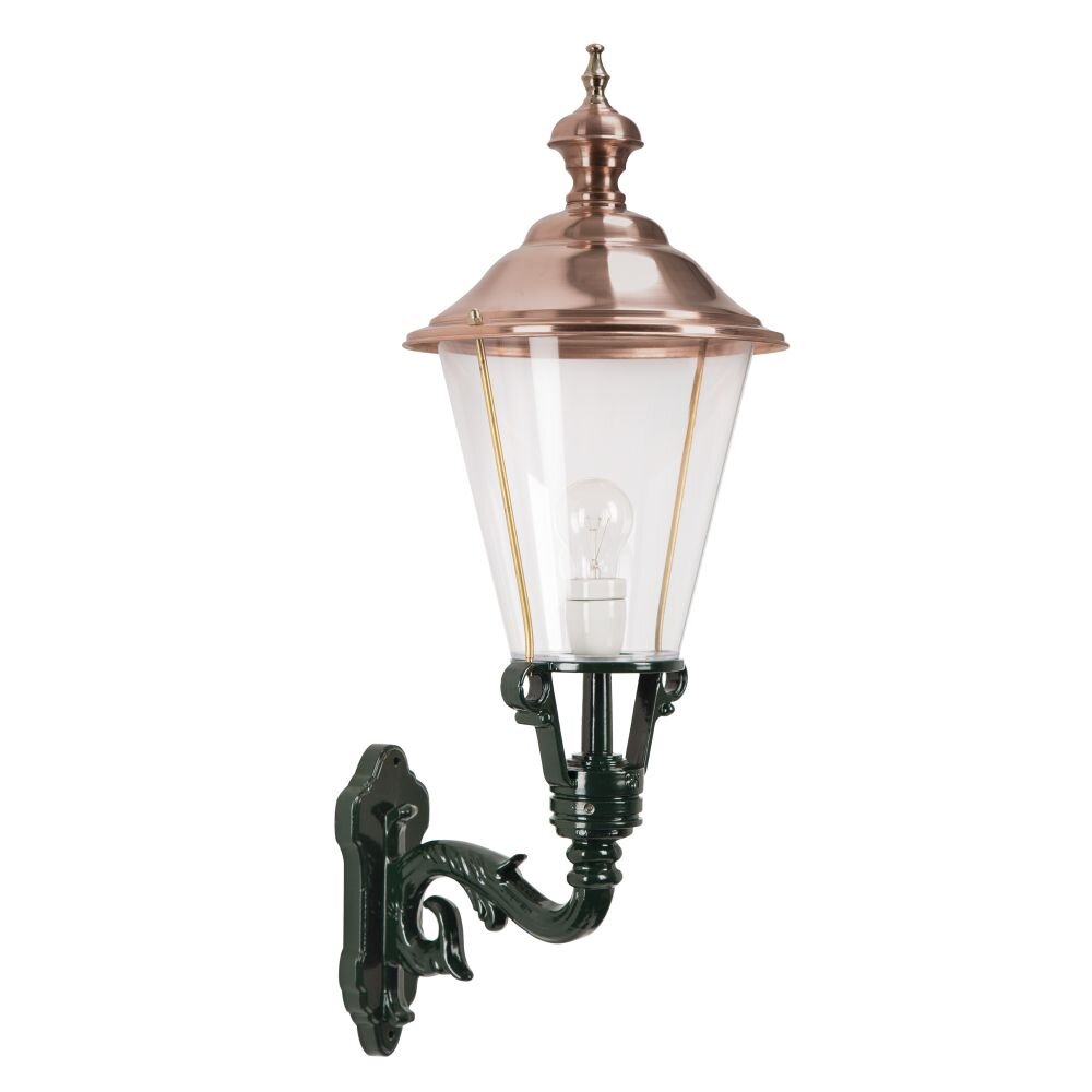 KS Verlichting Enkhuizen Muurlamp Groen, Koperkleurig, 1-licht main product photo