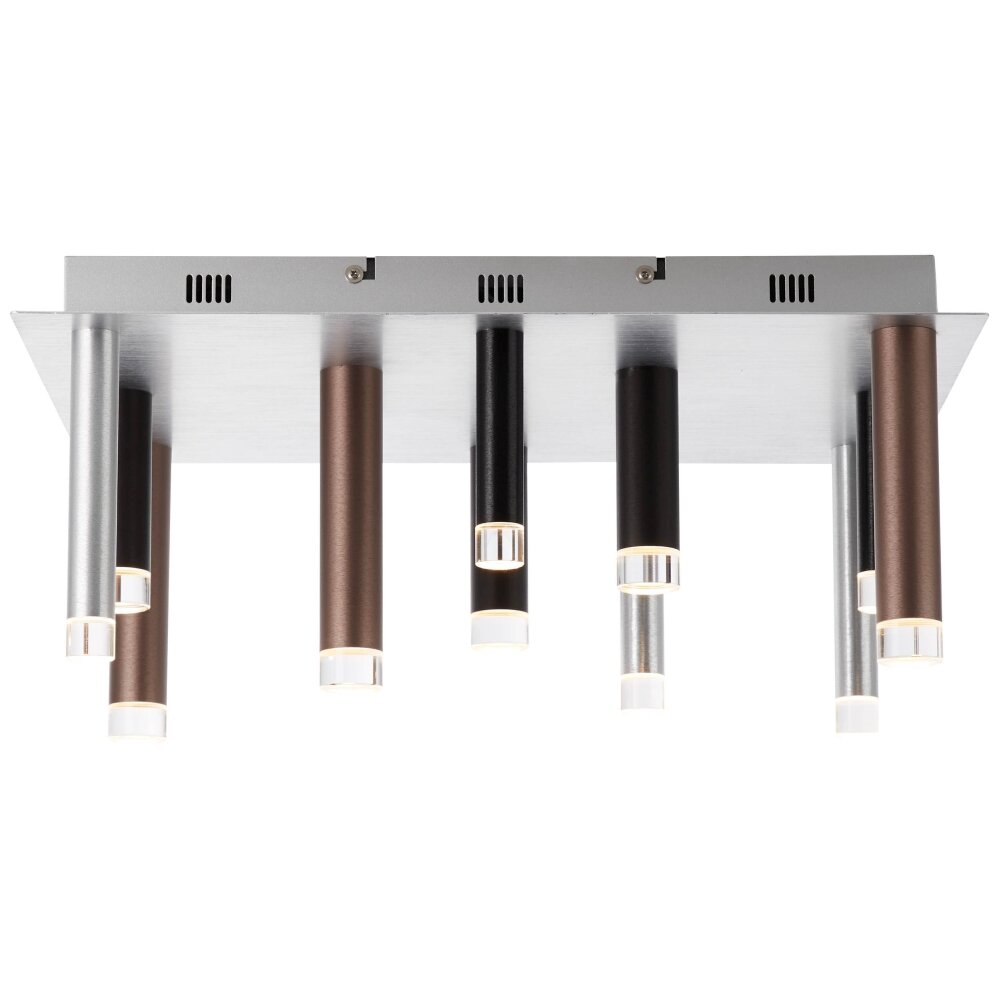 Brilliant Living Cembalo Plafondlamp LED Bruin, 12-lichts main product photo