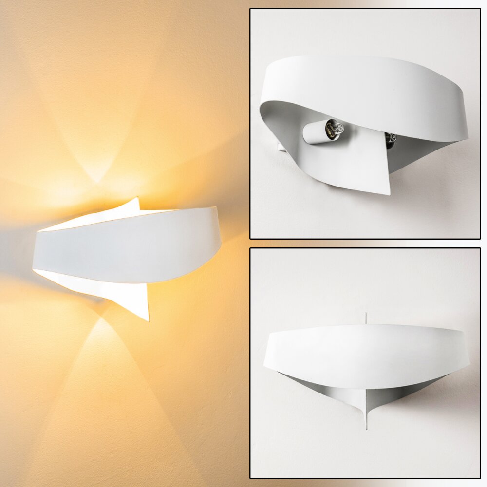 Padua Muurlamp Wit, 2-lichts main product photo