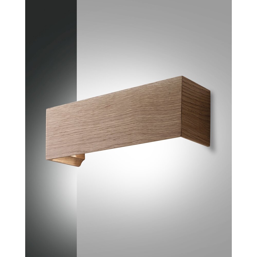 Fabas Luce Badia Muurlamp LED Hout licht, 1-licht main product photo