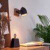 Vanuatu Muurlamp Bruin, Zwart, 1-licht