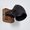 Vanuatu Muurlamp Bruin, Zwart, 1-licht