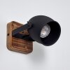 Vanuatu Muurlamp Bruin, Zwart, 1-licht