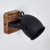 Vanuatu Muurlamp Bruin, Zwart, 1-licht