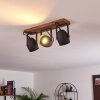 Vanuatu Plafondlamp Bruin, Zwart, 3-lichts