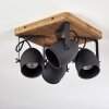Vanuatu Plafondlamp Bruin, Zwart, 4-lichts