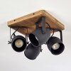 Vanuatu Plafondlamp Bruin, Zwart, 4-lichts