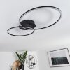 Johsa Plafondlamp LED Zwart, 2-lichts
