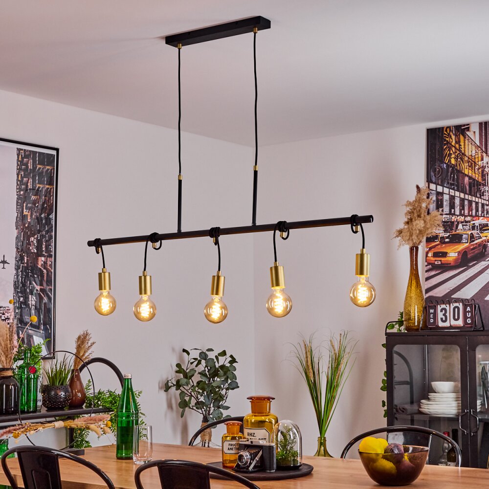 Blaco Hanglamp Zwart, 5-lichts