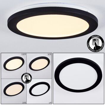 Siguna Plafondlamp LED Zwart, 1-licht
