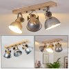 Orny Plafondlamp Bruin, Gegalvaniseerd, 3-lichts