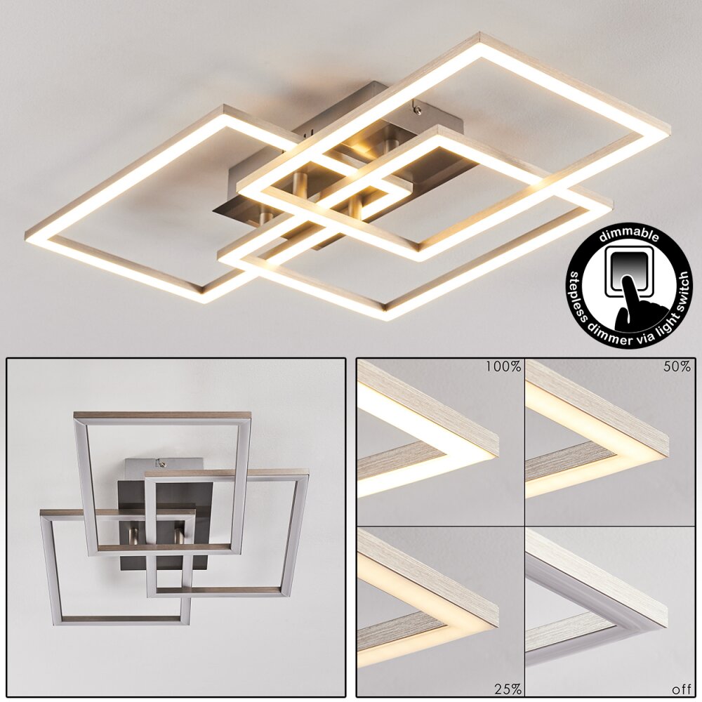 Cheka Plafondlamp LED Aluminium, 3-lichts main product photo
