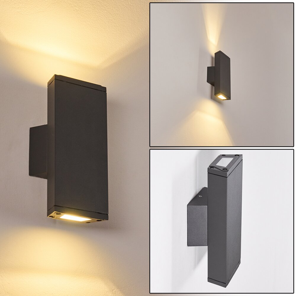 Roseau Muurlamp LED Antraciet, 1-licht main product photo