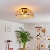 Mongolei Plafondlamp Zwart, 3-lichts