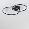 Korca Plafondlamp LED Zwart, 2-lichts