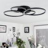 Malanje Plafondlamp LED Zwart, 4-lichts