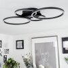 Malanje Plafondlamp LED Zwart, 4-lichts