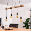 Tirana Hanglamp Bruin, Zwart, 4-lichts