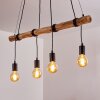 Tirana Hanglamp Bruin, Zwart, 4-lichts