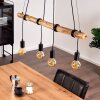 Tirana Hanglamp Bruin, Zwart, 4-lichts