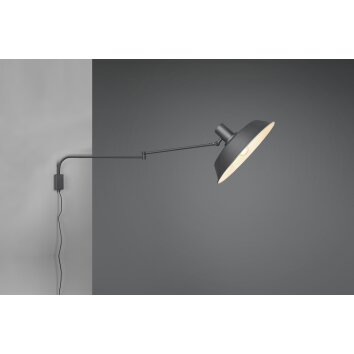 Trio Bolder Muurlamp LED Zwart, 1-licht