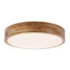 Brilliant Slimline Plafondlamp LED Hout donker, Wit, 1-licht, Afstandsbediening