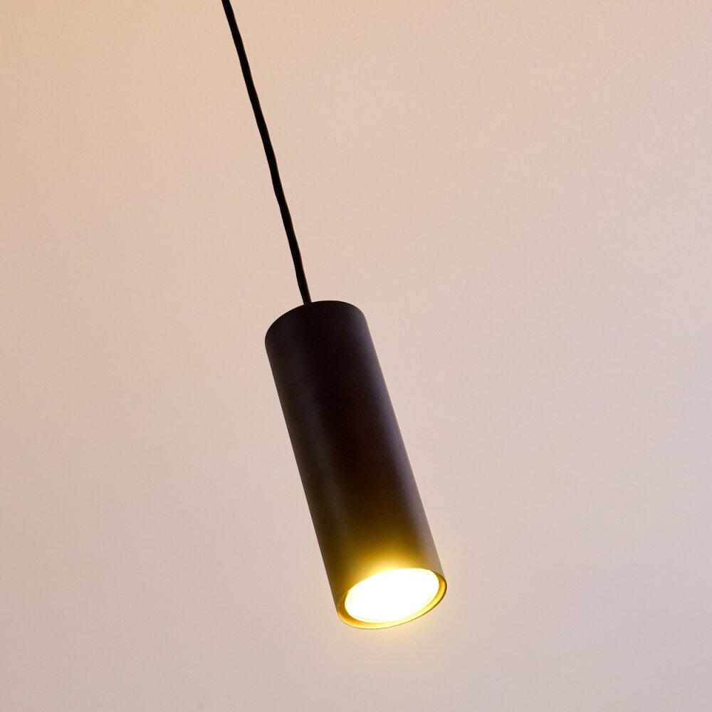 Zuoz Hanger Zwart, 1-licht
