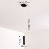Zuoz Hanger Zwart, 1-licht